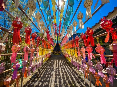 Wat Sutthawat Vipassana veya Wat Suttawas Vipassana veya Chao Khun Rak tapınağı, Ayutthaya, Tayland. Yüksek kalite fotoğraf