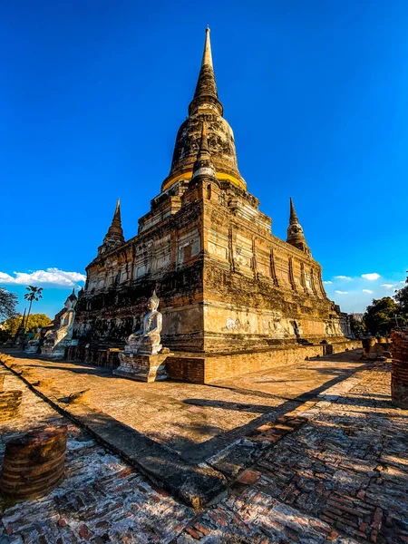 Wat Yai Chai Mongkhon Temple Ruin Ayutthaya Thailand High Quality — Stock Photo, Image