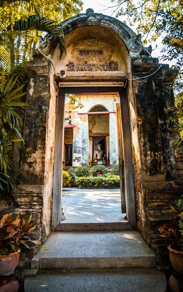 Wat Maenangpluem Tempel Ayutthaya Thailand Hochwertiges Foto — Stockfoto