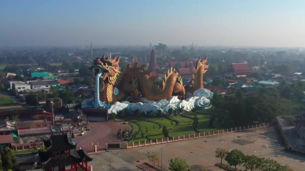 Dragon Paradise Park Suphan Buri Thajsku Kvalitní Fotografie — Stock video