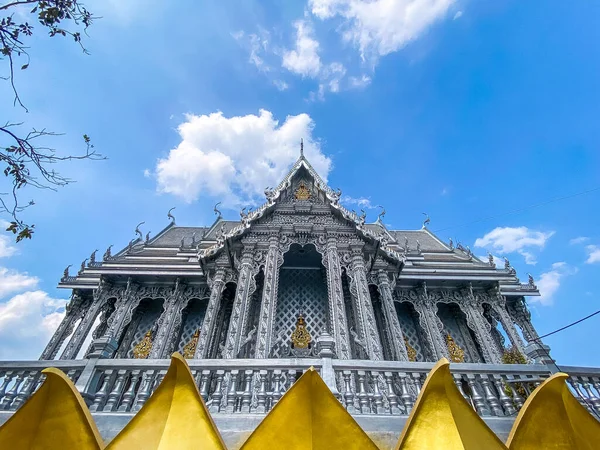 Wat Don Yai Templo Prata Pathum Thani Bangkok Tailândia Foto — Fotografia de Stock
