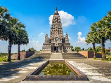 Wat Panyanantaram tapınağı Pathum Thani, Bangkok, Tayland. Yüksek kalite fotoğraf
