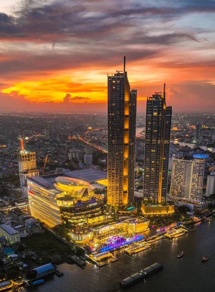 Iconsiam Ics Змішане Використання Берегах Річки Chao Phraya Бангкоку Таїланд — стокове фото