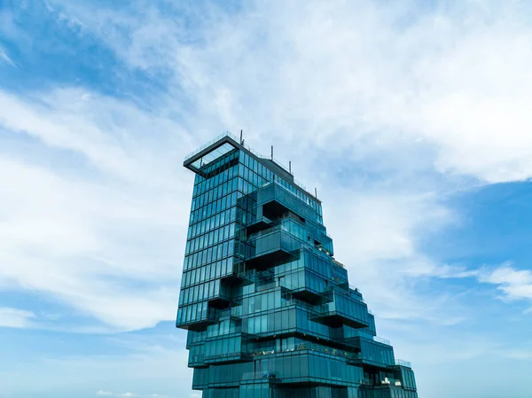 King Power Mahanakhon Korábbi Nevén Mahanakhon Egy Vegyes Felhasználású Felhőkarcoló — Stock Fotó