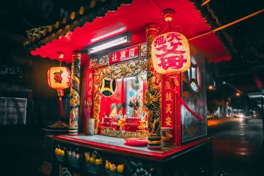 Çin Mahallesi, Bangkok, Tayland 'da Uyanış Işık Festivali. Yüksek kalite fotoğraf