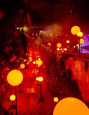 Çin Mahallesi, Bangkok, Tayland 'da Uyanış Işık Festivali. Yüksek kalite fotoğraf