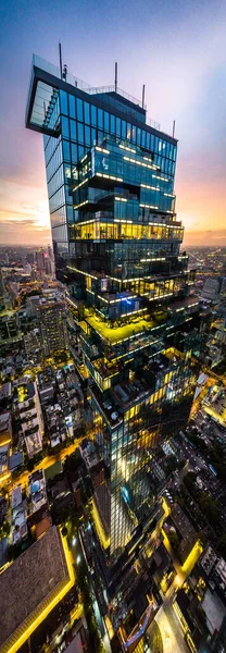 King Power Mahanakhon Korábbi Nevén Mahanakhon Egy Vegyes Felhasználású Felhőkarcoló — Stock Fotó