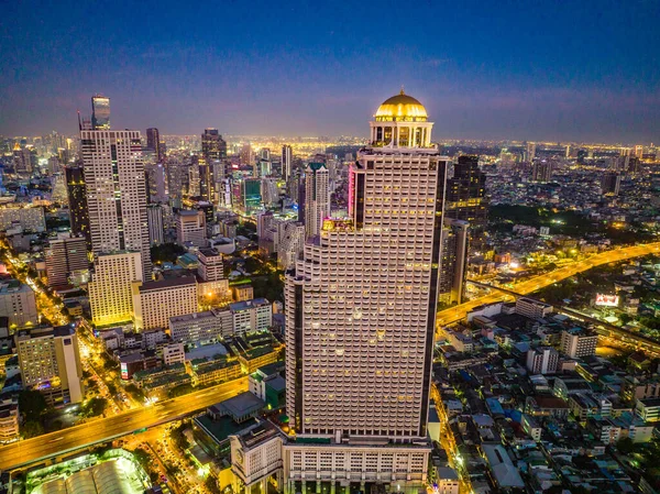 Saphan Taksin Station Bts Skytrain Station Silom Line Sathon Bang — Stock Photo, Image