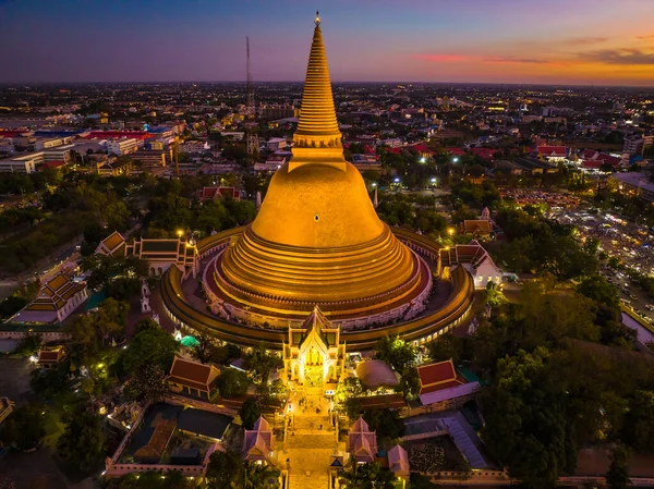 Phra Pathommachedi Phra Pathom Chedi Een Stupa Thailand Stupa Gelegen — Stockfoto