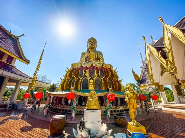 Aerial View Wat Sam Phran Dragon Temple Nakhon Pathom Thailand — Stock Photo, Image