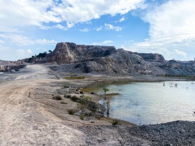 Tayland 'ın Ratchaburi eyaletindeki Büyük Kanyon' un havadan görünüşü, Güney Doğu Asya