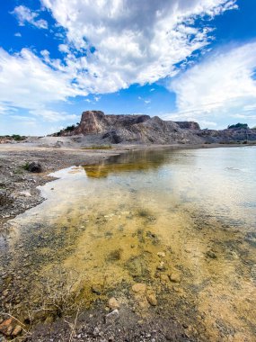 Tayland 'ın Ratchaburi eyaletindeki Büyük Kanyon' un havadan görünüşü, Güney Doğu Asya
