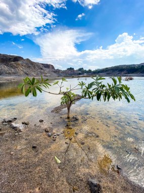 Tayland 'ın Ratchaburi eyaletindeki Büyük Kanyon' un havadan görünüşü, Güney Doğu Asya