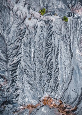 Tayland 'ın Ratchaburi eyaletindeki Büyük Kanyon' un havadan görünüşü, Güney Doğu Asya