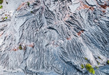 Tayland 'ın Ratchaburi eyaletindeki Büyük Kanyon' un havadan görünüşü, Güney Doğu Asya