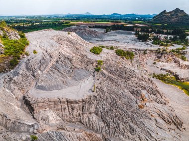 Tayland 'ın Ratchaburi eyaletindeki Büyük Kanyon' un havadan görünüşü, Güney Doğu Asya