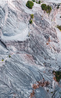 Tayland 'ın Ratchaburi eyaletindeki Büyük Kanyon' un havadan görünüşü, Güney Doğu Asya