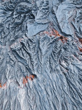 Tayland 'ın Ratchaburi eyaletindeki Büyük Kanyon' un havadan görünüşü, Güney Doğu Asya