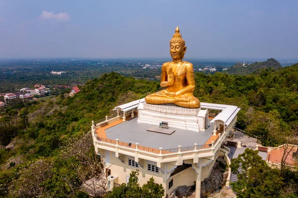 Thip Nimit Buddha Statue Über Der Stadt Phetchaburi Thailand Hochwertiges — Stockfoto