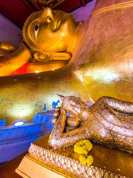 Wat Phra Phutta Saiyat Wat Phra Phuttha Saiyat Phetchaburi Tailandia — Foto de Stock