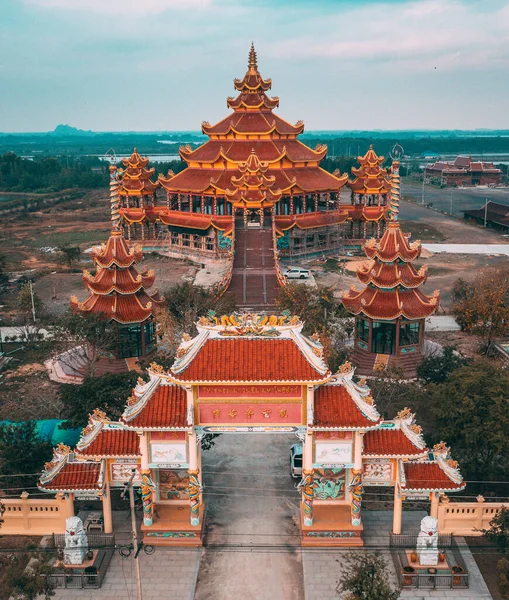 Wat Petch Suwan Çin tapınağı Phetchaburi, Tayland, Güney Doğu Asya
