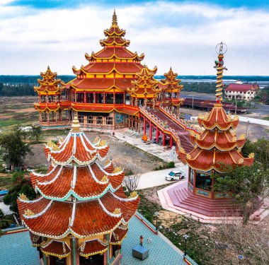 Wat Petch Suwan Çin tapınağı Phetchaburi, Tayland, Güney Doğu Asya