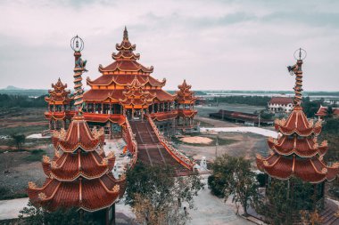 Wat Petch Suwan Çin tapınağı Phetchaburi, Tayland, Güney Doğu Asya