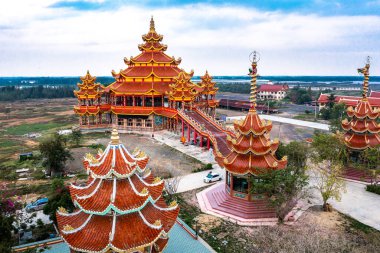 Wat Petch Suwan Çin tapınağı Phetchaburi, Tayland, Güney Doğu Asya