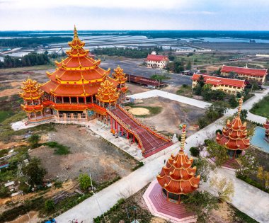 Wat Petch Suwan Çin tapınağı Phetchaburi, Tayland, Güney Doğu Asya