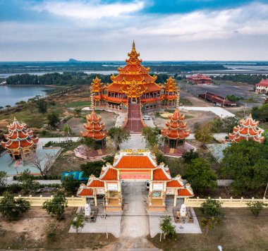 Wat Petch Suwan Çin tapınağı Phetchaburi, Tayland, Güney Doğu Asya