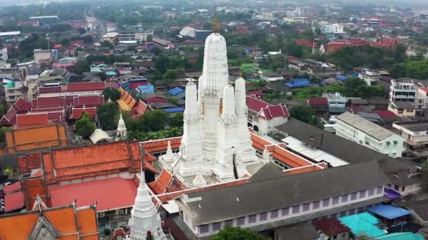 Wat Mahathat Worawihan 泰国Phetchaburi的寺庙 高质量的照片 — 图库视频影像