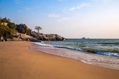 Pak Nam Pran Pranburi Sahili Hua hin, Prachuap Khiri Khan, Tayland. Yüksek kalite fotoğraf