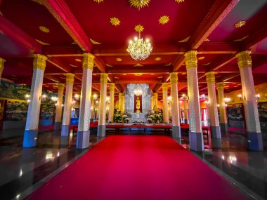 Phra Mahathat Chedi Phakdee Prakat tapınağı Prachuap Khiri Khan, Tayland, Güney Doğu Asya