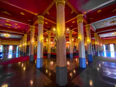 Phra Mahathat Chedi Phakdee Prakat tapınağı Prachuap Khiri Khan, Tayland, Güney Doğu Asya