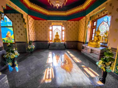 Phra Mahathat Chedi Phakdee Prakat tapınağı Prachuap Khiri Khan, Tayland, Güney Doğu Asya