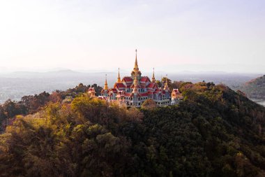 Phra Mahathat Chedi Phakdee Prakat tapınağı Prachuap Khiri Khan, Tayland, Güney Doğu Asya