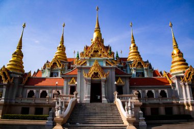 Phra Mahathat Chedi Phakdee Prakat tapınağı Prachuap Khiri Khan, Tayland, Güney Doğu Asya