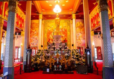 Phra Mahathat Chedi Phakdee Prakat tapınağı Prachuap Khiri Khan, Tayland, Güney Doğu Asya