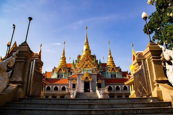 Świątynia Phra Mahathat Chedi Phakdee Prakat Prachuap Khiri Khan Tajlandia — Zdjęcie stockowe