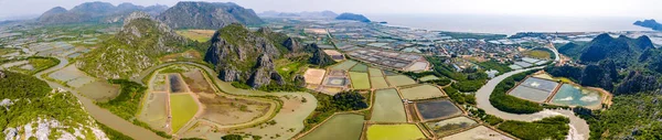 Αεροφωτογραφία Του Khao Daeng View Point Κόκκινο Βουνό Στο Sam — Φωτογραφία Αρχείου