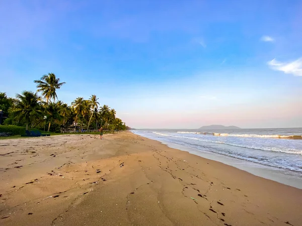 Ban Krut Baan Grood Beach Tramo Muy Largo Playa Prachuap —  Fotos de Stock