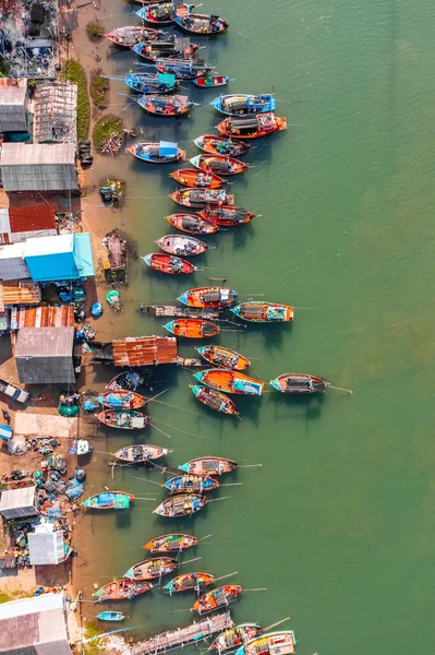 Die Pak Nam Pran Oder Pranburi Mündung Erstreckt Sich Vom — Stockfoto