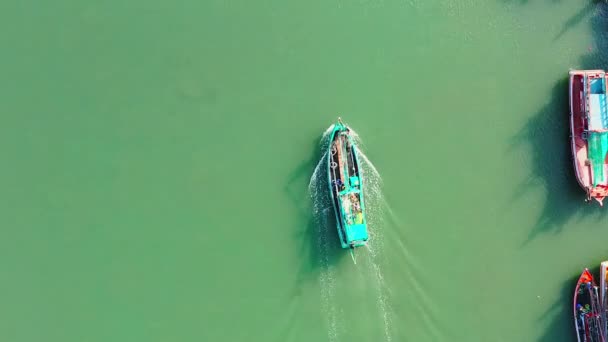 Estuario Pak Nam Pran Pranburi Abarca Desde Parque Forestal Pranburi — Vídeo de stock