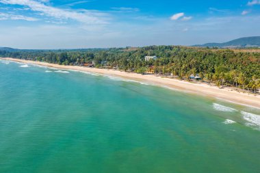 Koşan Boğa Sahili veya Chumphon, Tayland 'da Şapka Thung Wua Laen, Güney Doğu Asya