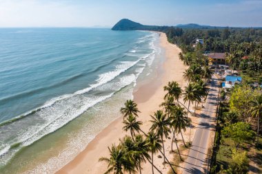 Koşan Boğa Sahili veya Chumphon, Tayland 'da Şapka Thung Wua Laen, Güney Doğu Asya