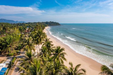 Koşan Boğa Sahili veya Chumphon, Tayland 'da Şapka Thung Wua Laen, Güney Doğu Asya
