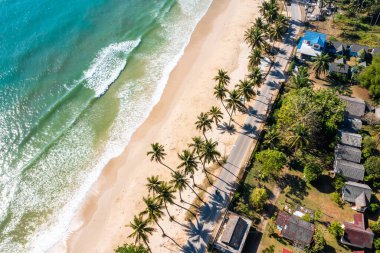 Koşan Boğa Sahili veya Chumphon, Tayland 'da Şapka Thung Wua Laen, Güney Doğu Asya