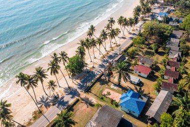 Koşan Boğa Sahili veya Chumphon, Tayland 'da Şapka Thung Wua Laen, Güney Doğu Asya
