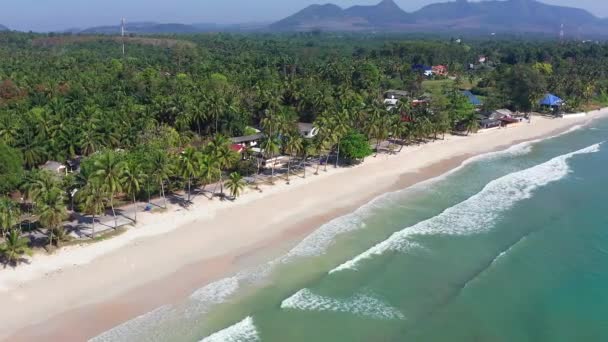 Running Bull Beach Vagy Hat Thung Wua Laen Chumphonban Thaiföldön — Stock videók