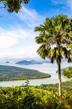 Ranong, Tayland 'daki Khao Fa Chi ViewPoint, Güney Doğu Asya